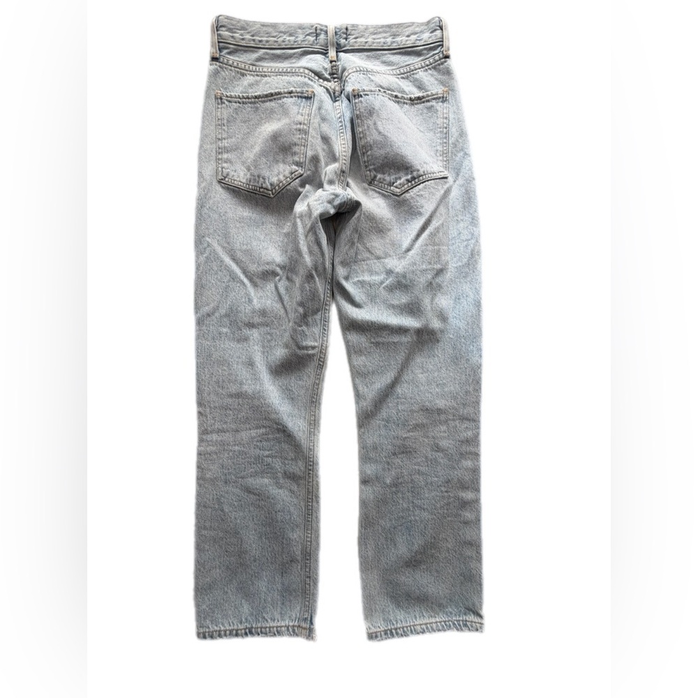Agolde 28 distressed straight leg jeans great condition - Picture 9 of 12